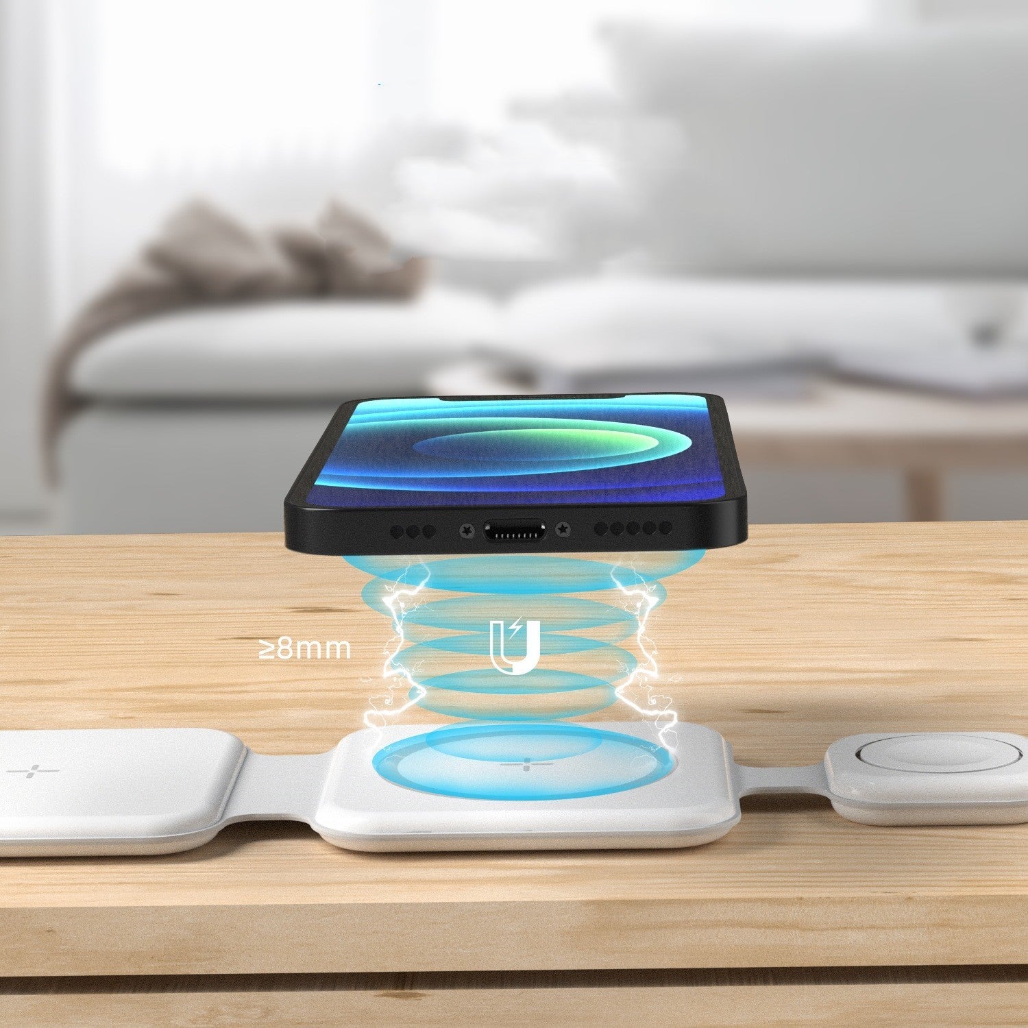 Magnetic Foldable Wireless Charger Charging Station