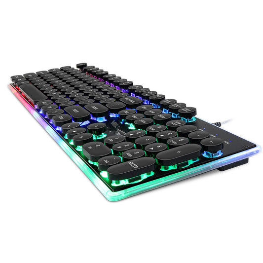 Feel Floating Round Cap Gaming Luminous Keyboard