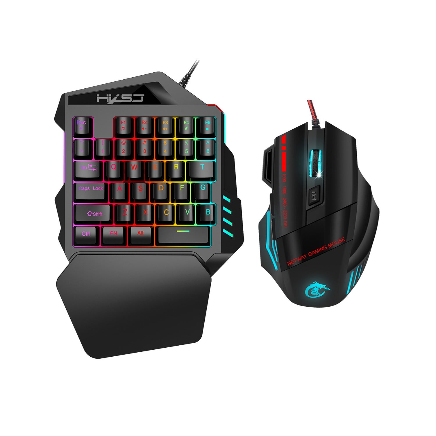 Tactile One-Handed Gaming Keyboard