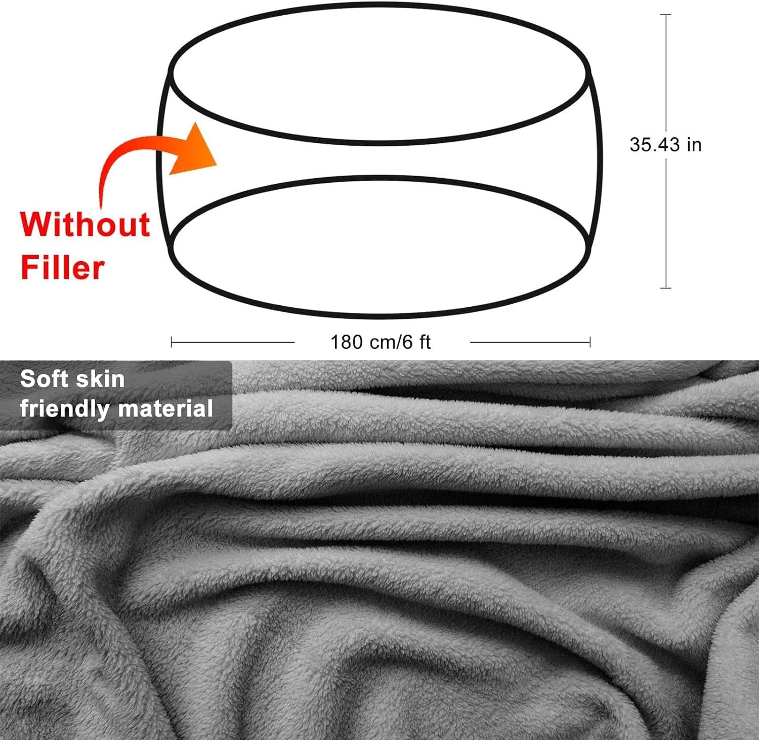 Fluffy  Velvet Sofa Bed Cover