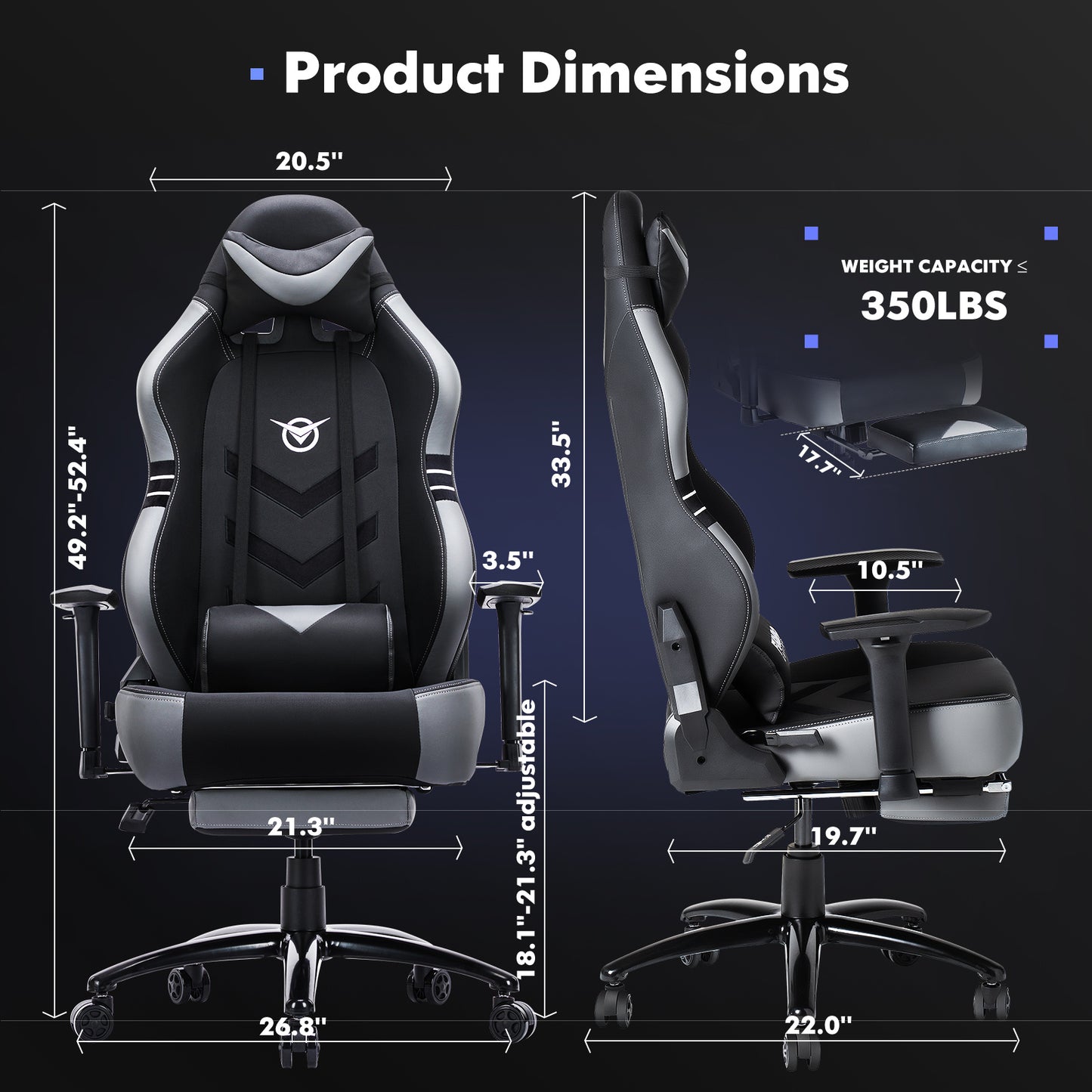 350lbs Racing Computer Gaming Chair