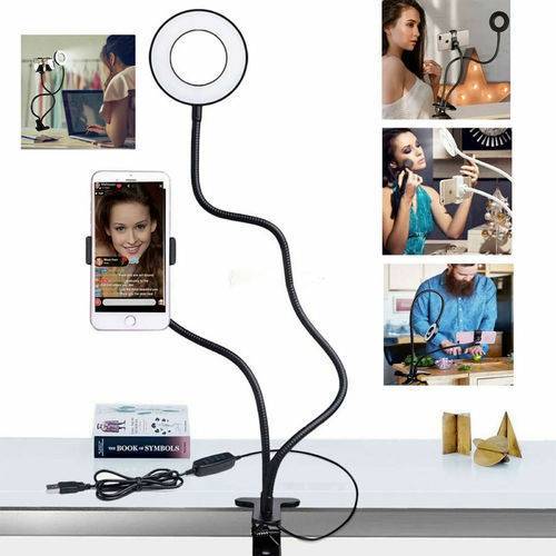 Ring Light Dimmable Lighting Phone Selfie Tripod