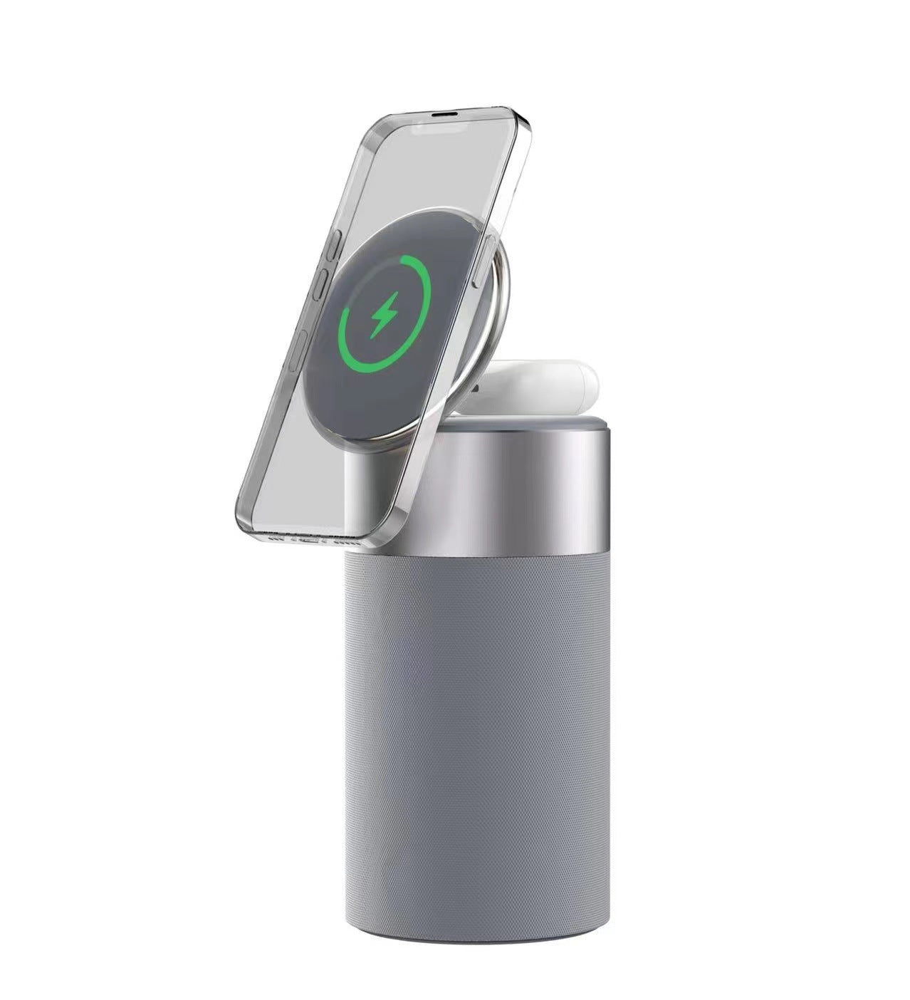 Multi-Function IPhone And AirPods Wireless Charger & Portable Bluetooth Speaker