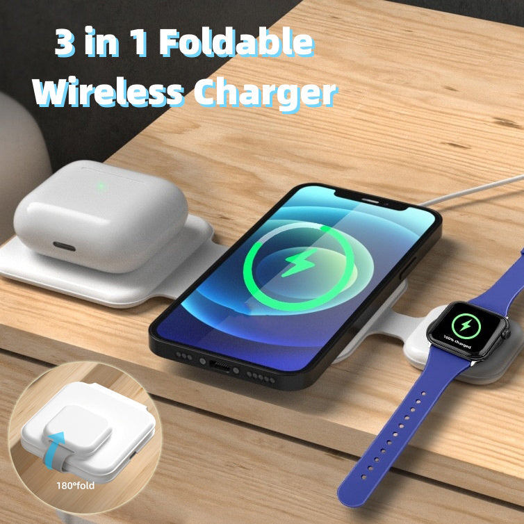 Magnetic Foldable Wireless Charger Charging Station
