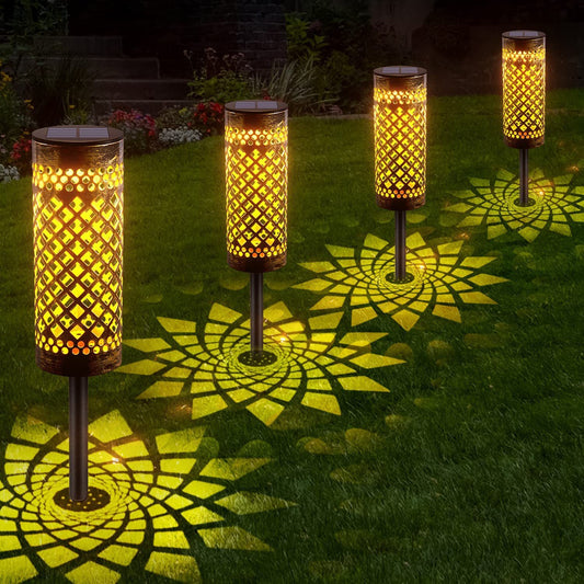 Metal Solar-powered Lawn Lamps  (Waterproof)