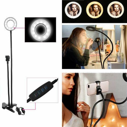 Ring Light Dimmable Lighting Phone Selfie Tripod